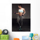Fitness Female Woman with Wall Decal