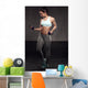 Fitness Female Woman with Wall Decal