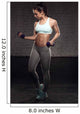 Fitness Female Woman with Wall Decal