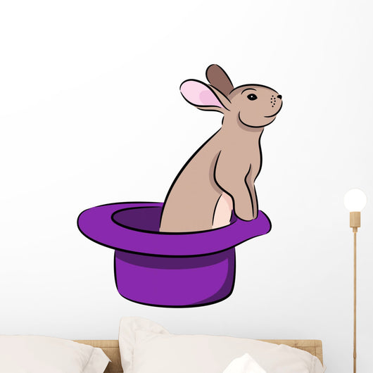 Rabbit Hat Wall Decal