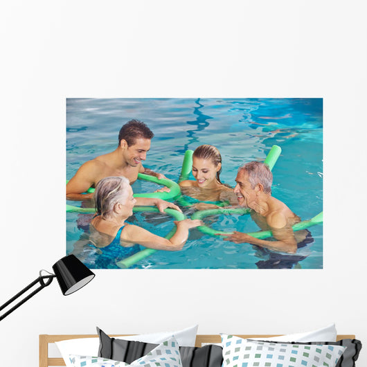Family with Senior Couple Wall Decal