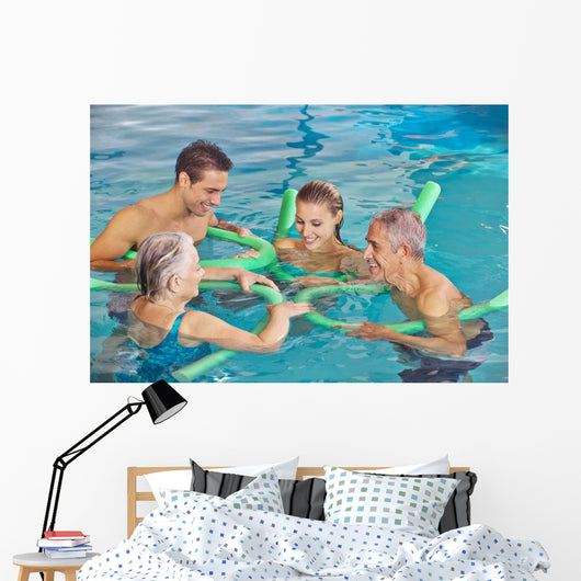 Family with Senior Couple Wall Decal
