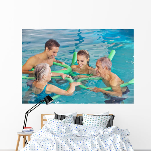 Family with Senior Couple Wall Decal
