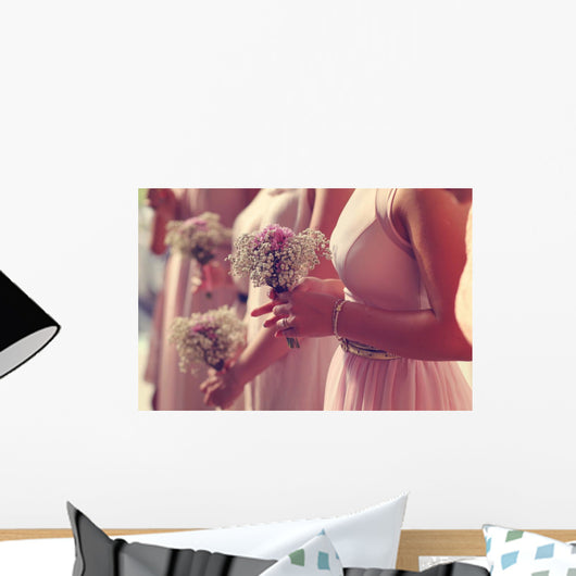 Hands Bridesmaid Holding Beautiful Wall Decal