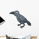 Vector Illustration Cartoon Crow Wall Decal