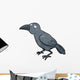 Vector Illustration Cartoon Crow Wall Decal