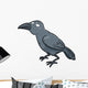 Vector Illustration Cartoon Crow Wall Decal
