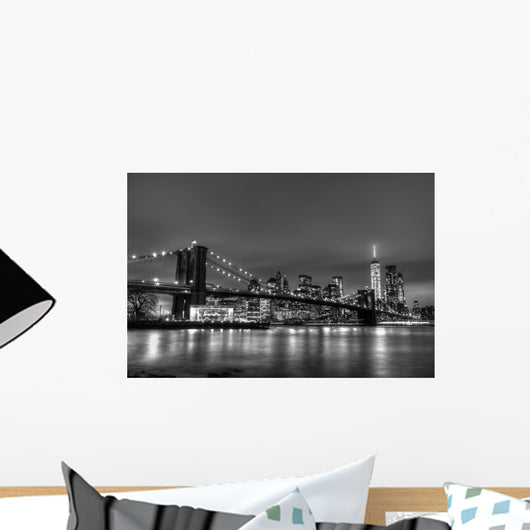 Brooklyn Bridge Dusk New Wall Decal Design 2