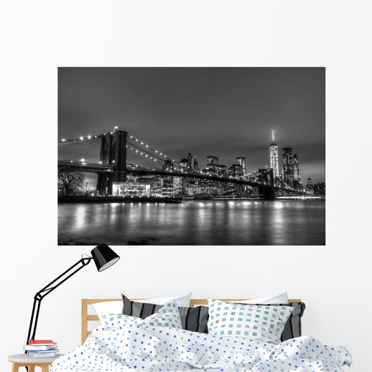 Brooklyn Bridge Dusk New Wall Decal Design 2
