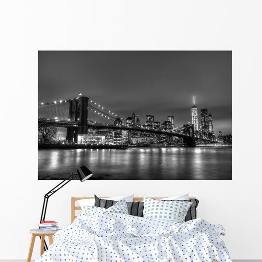 Brooklyn Bridge Dusk New Wall Decal Design 2