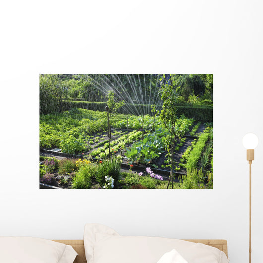 Bewasserung im Schrebergarten Wall Decal