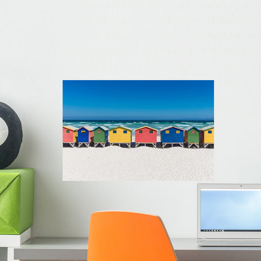 Bath Houses Muizenberg Cape Wall Decal