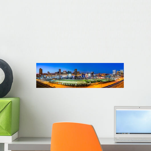 Baltimore Skyline Wall Decal Panoramic Wall Decal