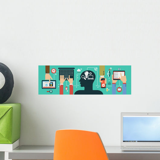 Mobile Apps Concept Wall Decal