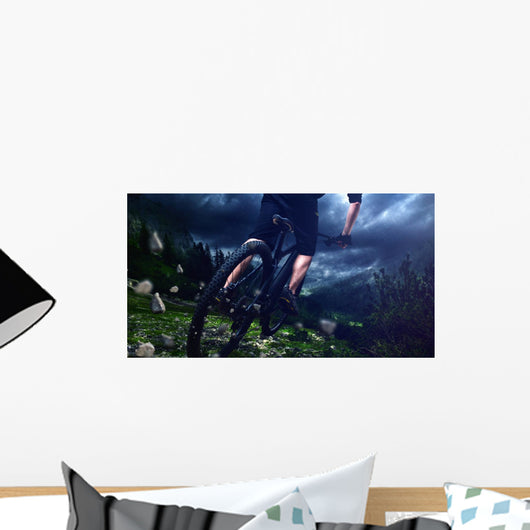 Mountain Bike Jump Wall Decal