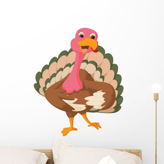 Turkey Cartoon Wall Decal