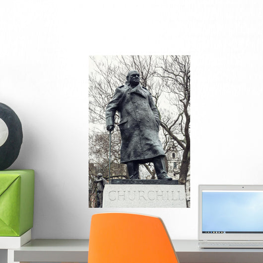 Statue Winston Churchill Parliament Wall Decal