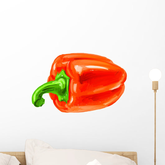 Picture Bell-pepper Wall Decal Design 1