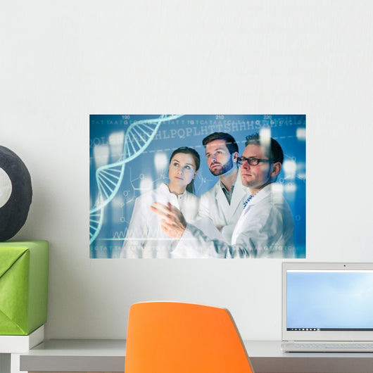 Group Geneticists Working Media Wall Decal