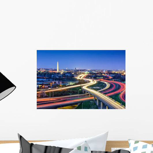 Washington Dc Skyline with Wall Decal