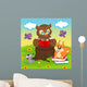 Owl Reading Book for Wall Decal