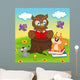Owl Reading Book for Wall Decal