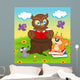 Owl Reading Book for Wall Decal