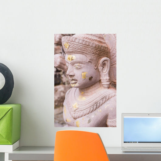 Old Buddha Statue Antique Wall Decal