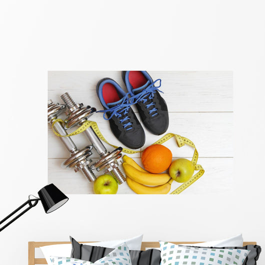 Fitness Equipment and Healthy Wall Decal