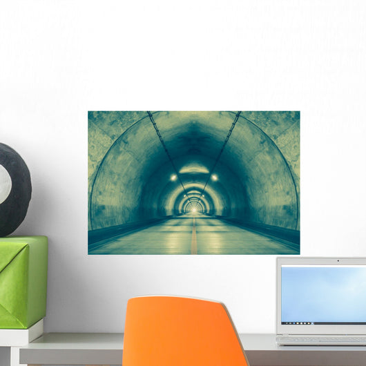 Interior Urban Tunnel Mountain Wall Decal