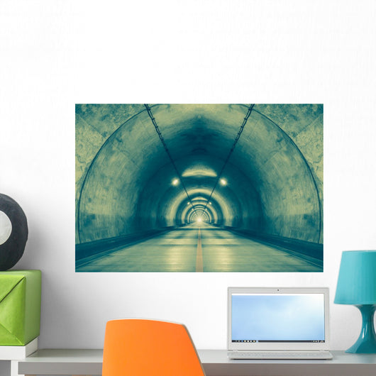 Interior Urban Tunnel Mountain Wall Decal