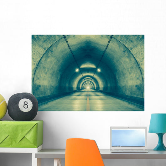 Interior Urban Tunnel Mountain Wall Decal