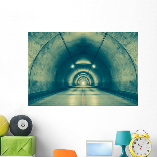 Interior Urban Tunnel Mountain Wall Decal