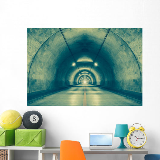 Interior Urban Tunnel Mountain Wall Decal