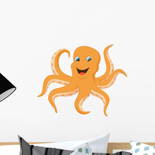 Octopus Cartoon Wall Decal