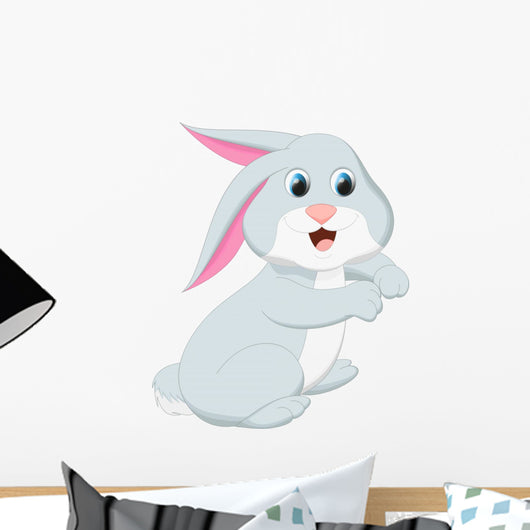 Cute Rabbit Cartoon Wall Decal