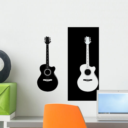 Acoustic Guitar Wall Decal