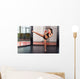 Female Boxer Fighting Ring Wall Decal