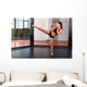 Female Boxer Fighting Ring Wall Decal