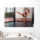 Female Boxer Fighting Ring Wall Decal