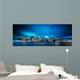 New York Skyline Night Wall Decal Panoramic Wall Decal