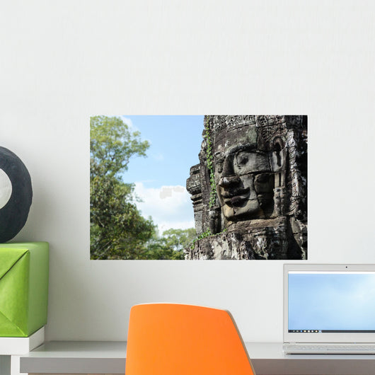 Faces Ancient Bayon Temple Wall Decal