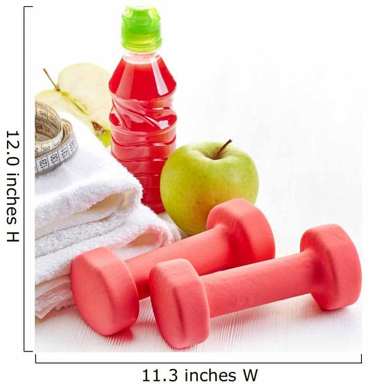 Fitness Equipment for Healthy Wall Decal