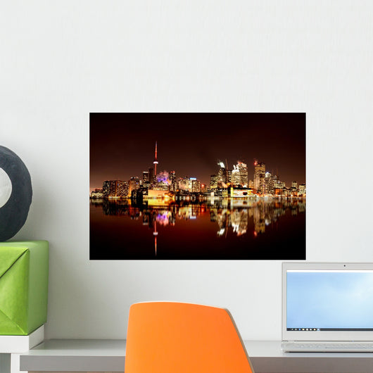 Night Shot Toronto Wall Decal