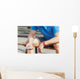 Athlete Checking Fitness Data Wall Decal