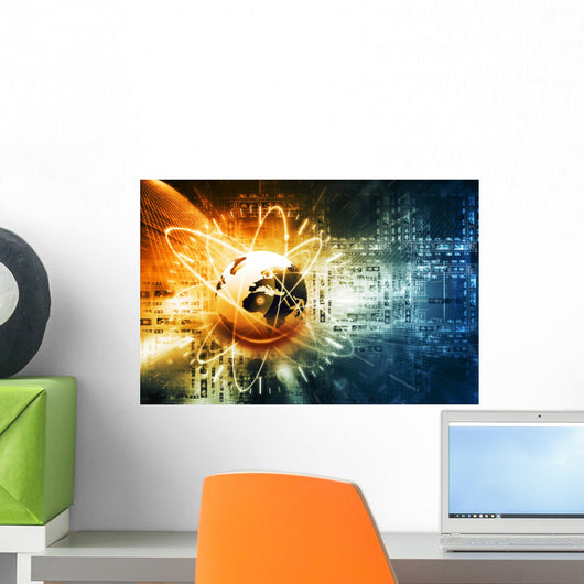Global Network Connection Wall Decal