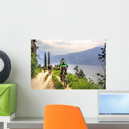 Biking Garda Lake Wall Decal