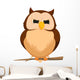 Owl Cartoon Wall Decal