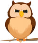 Owl Cartoon Wall Decal