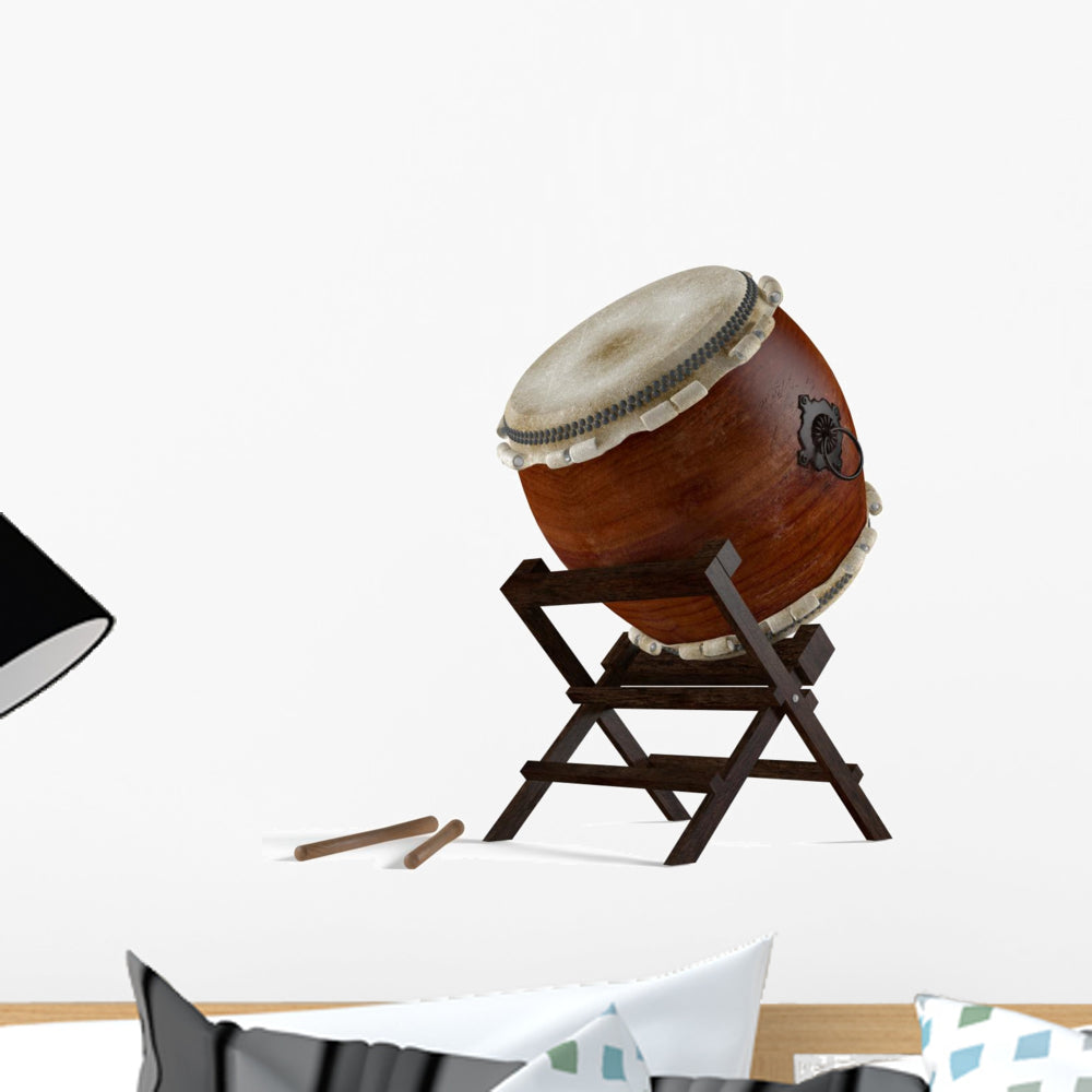 Taiko Drums Traditional Japanese Wall Decal - WallMonkeys.com